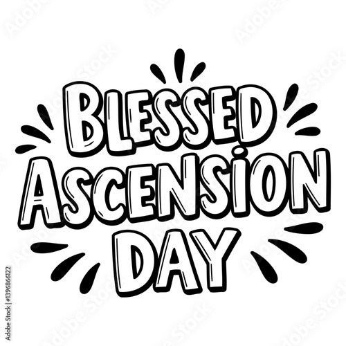 Blessed Ascension Day graphic