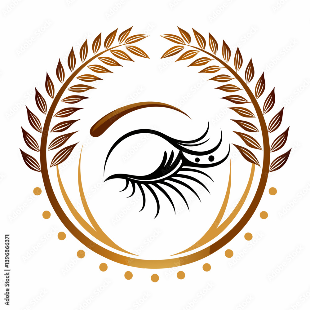 Logotipo elegante para un negocio de pestanas