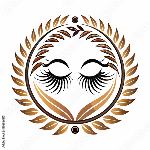 Logotipo elegante para un negocio de pestanas