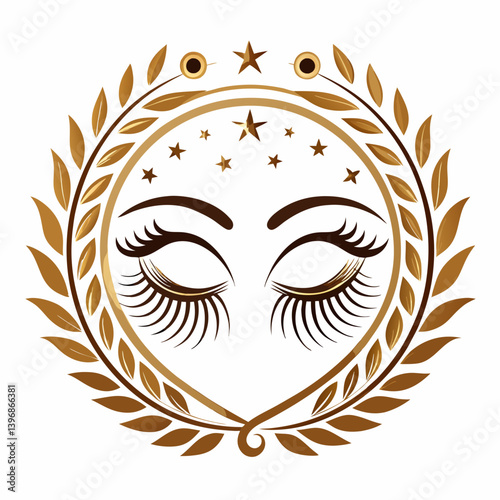 Logotipo elegante para un negocio de pestanas