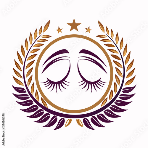 Logotipo elegante para un negocio de pestanas