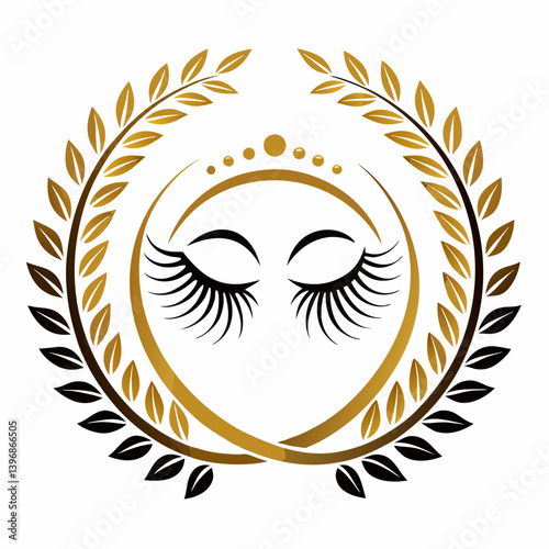 Logotipo elegante para un negocio de pestanas