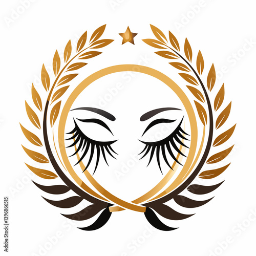 Logotipo elegante para un negocio de pestanas