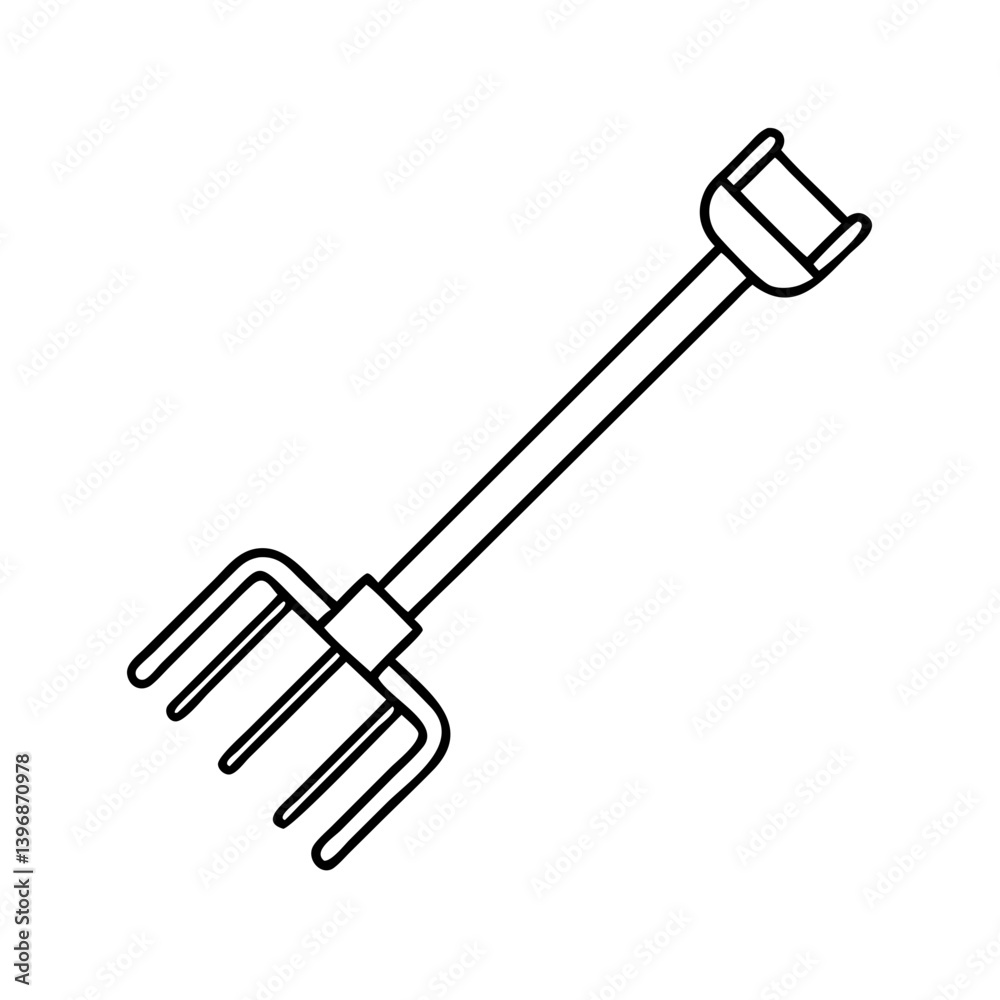 pitchfork icon, pitchfork line art - simple line art of pitchfork, perfect for pitchfork logos and icons pitchfork icon, pitchfork line art - simple line art of pitchfork, perfect for pitchfork logos and icons