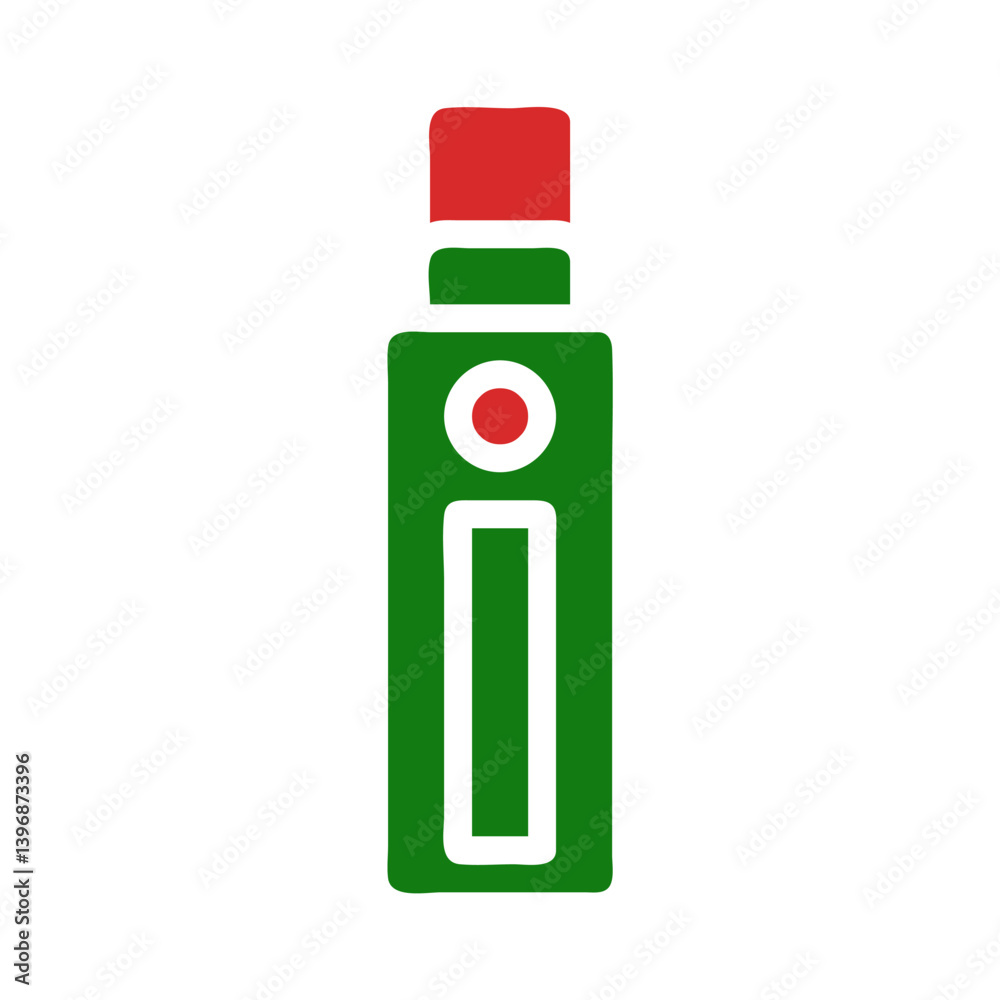 Stylized depiction of a modern vape device with a simple color scheme Stylized depiction of a modern vape device with a simple color scheme