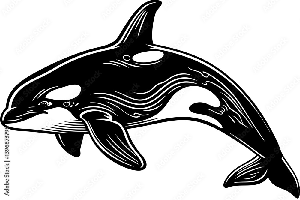Obraz premium This scalable vector features the anaconda’s distinctive features—perfect for use in web, print, merchandise, or digital artwork related to exotic animals, rainforests, or snakes.