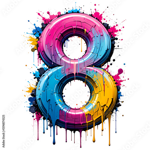 A Colorful Artistic Number 