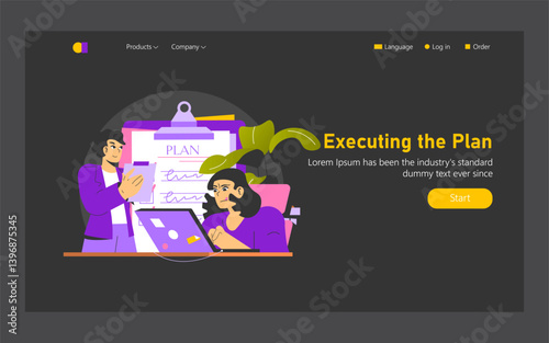 Decision Making. Flat Vector Illustration