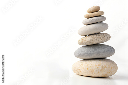 Zen Stone Stack for Tranquil Meditation and Relaxation
