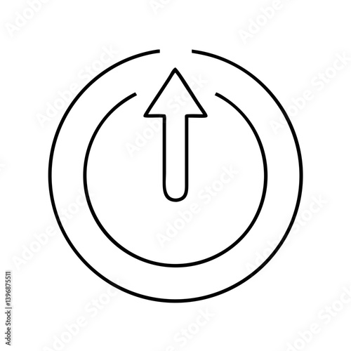powerup icon, powerup line art - simple line art of powerup, perfect for powerup logos and icons