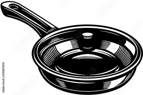 High-quality cooking equipment vector illustration featuring essential kitchen tools and utensils, perfect for culinary-themed designs, restaurant branding, recipe blogs, menus, and food packaging. Th