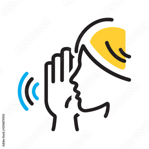 Vector multi color icon for Heard
