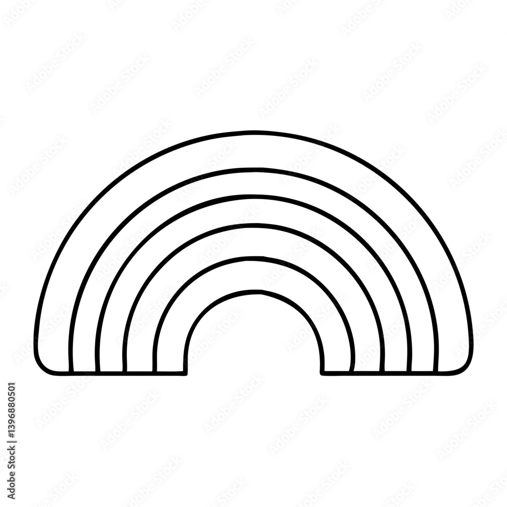 rainbow icon, rainbow line art - simple line art of rainbow, perfect for rainbow logos and icons rainbow icon, rainbow line art - simple line art of rainbow, perfect for rainbow logos and icons