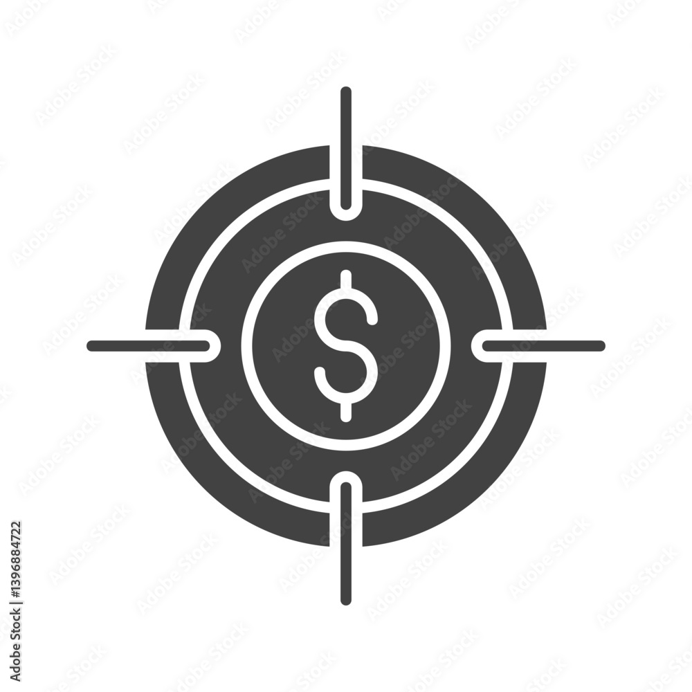 Target Marketing I icon vector image. Suitable for mobile apps, web apps and print media.