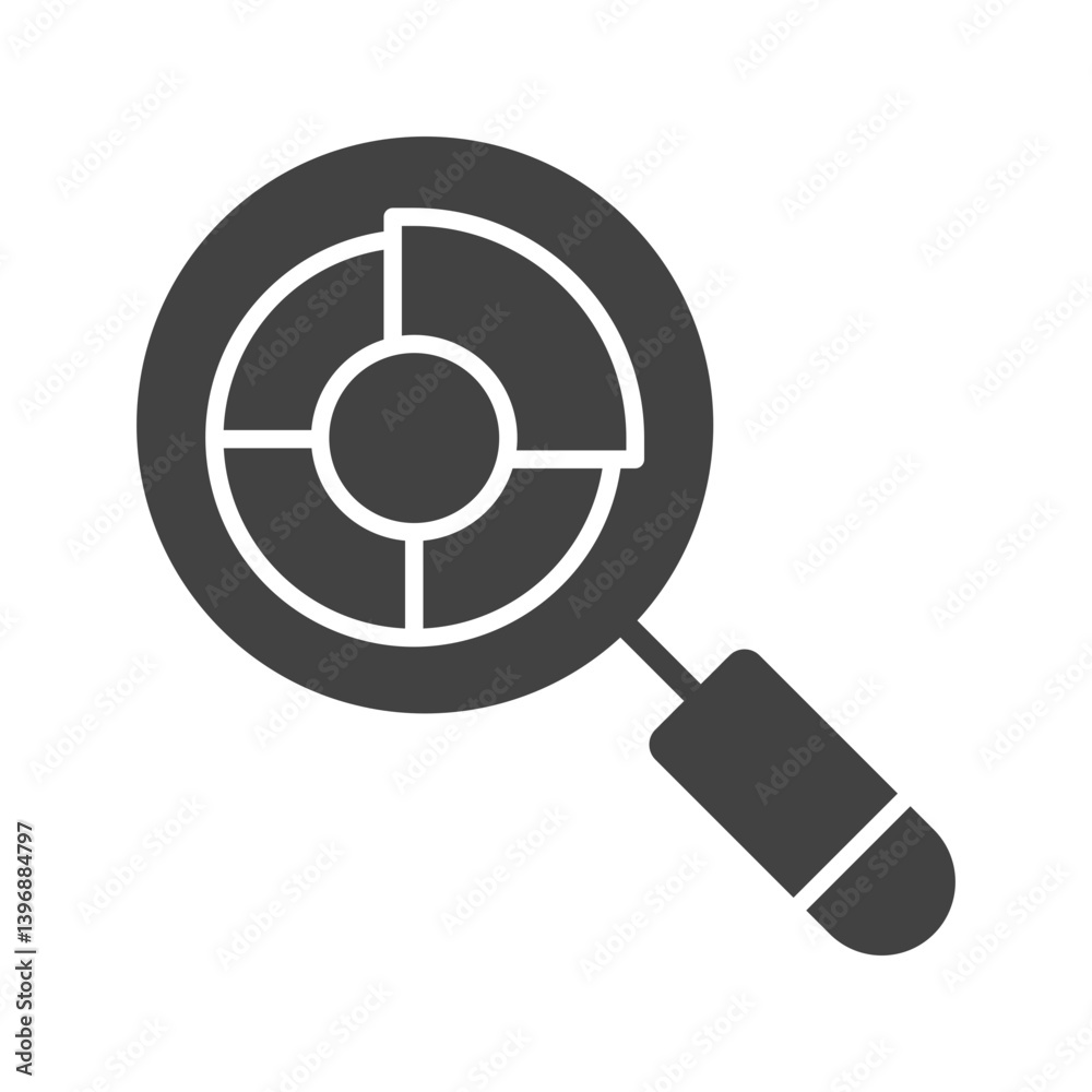 Analysis icon vector image. Suitable for mobile apps, web apps and print media. Analysis icon vector image. Suitable for mobile apps, web apps and print media.