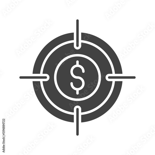 Target Marketing I icon vector image. Suitable for mobile apps, web apps and print media.