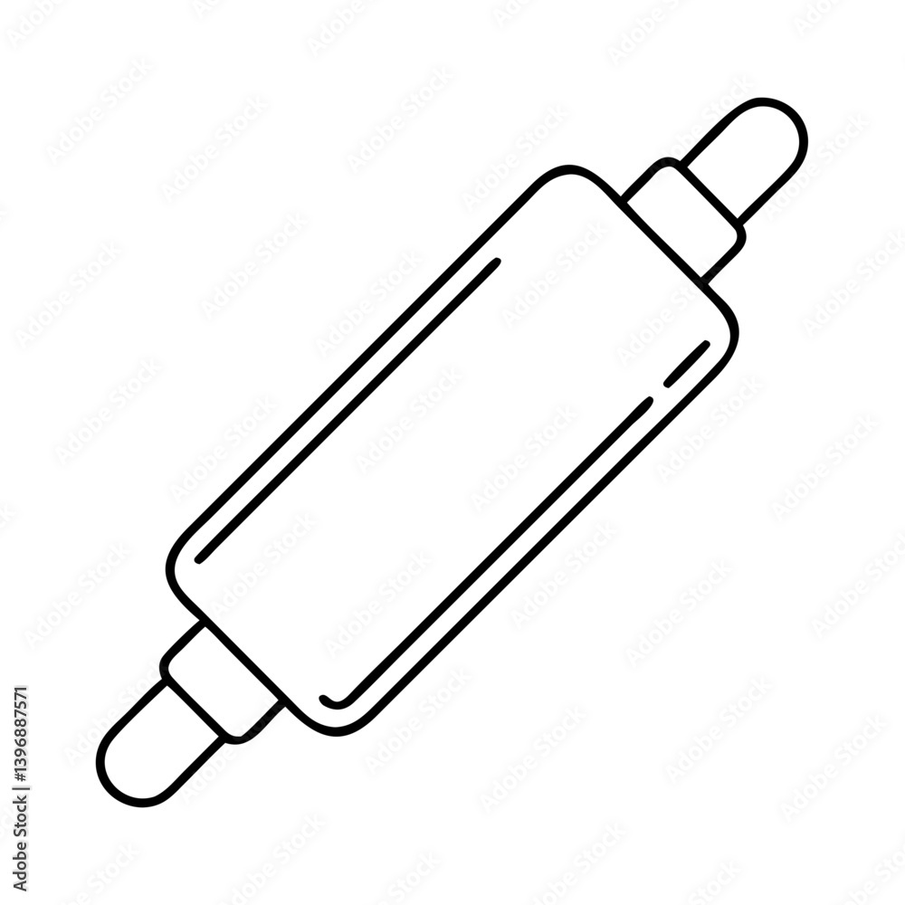 rollingpin icon, rollingpin line art - simple line art of rollingpin, perfect for rollingpin logos and icons rollingpin icon, rollingpin line art - simple line art of rollingpin, perfect for rollingpin logos and icons