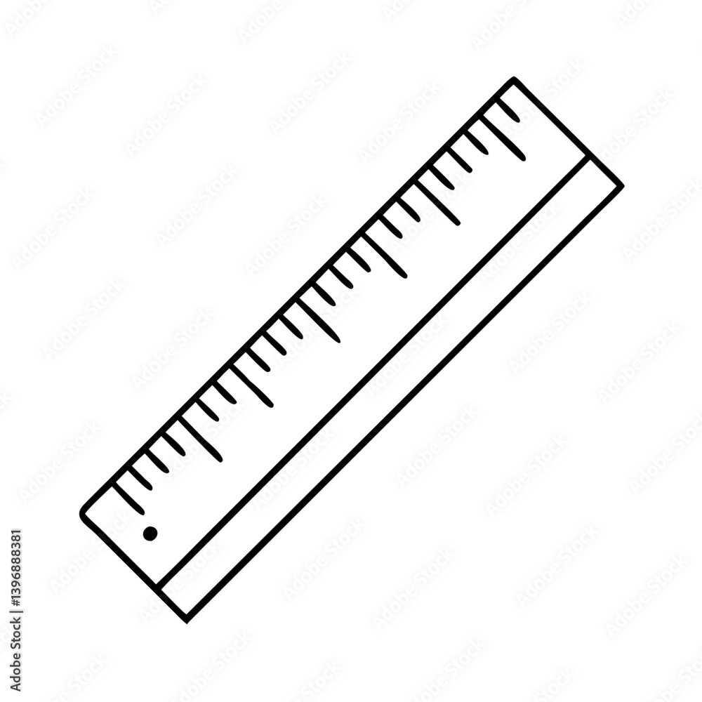 ruler icon, ruler line art - simple line art of ruler, perfect for ruler logos and icons ruler icon, ruler line art - simple line art of ruler, perfect for ruler logos and icons