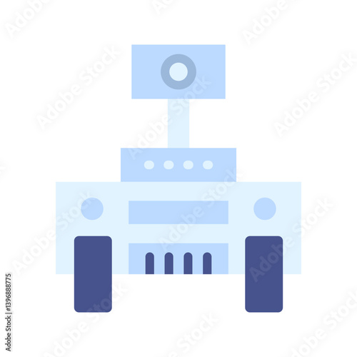 Robot II icon vector image. Suitable for mobile apps, web apps and print media.