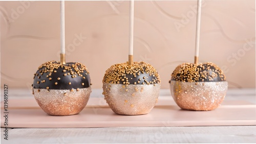 Small, isolated easter eggs nestled like seeds in a white pot