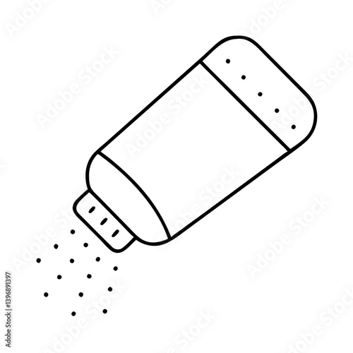 saltshaker icon, saltshaker line art - simple line art of saltshaker, perfect for saltshaker logos and icons