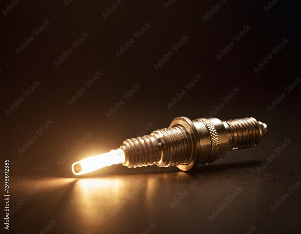 A sparking spark plug A sparking spark plug