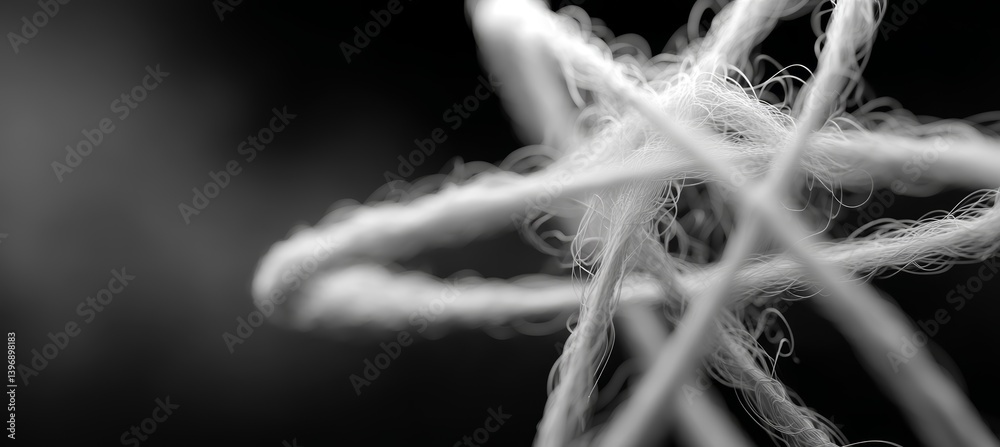 Atom visual. Physics science theory. Generative ai technology.