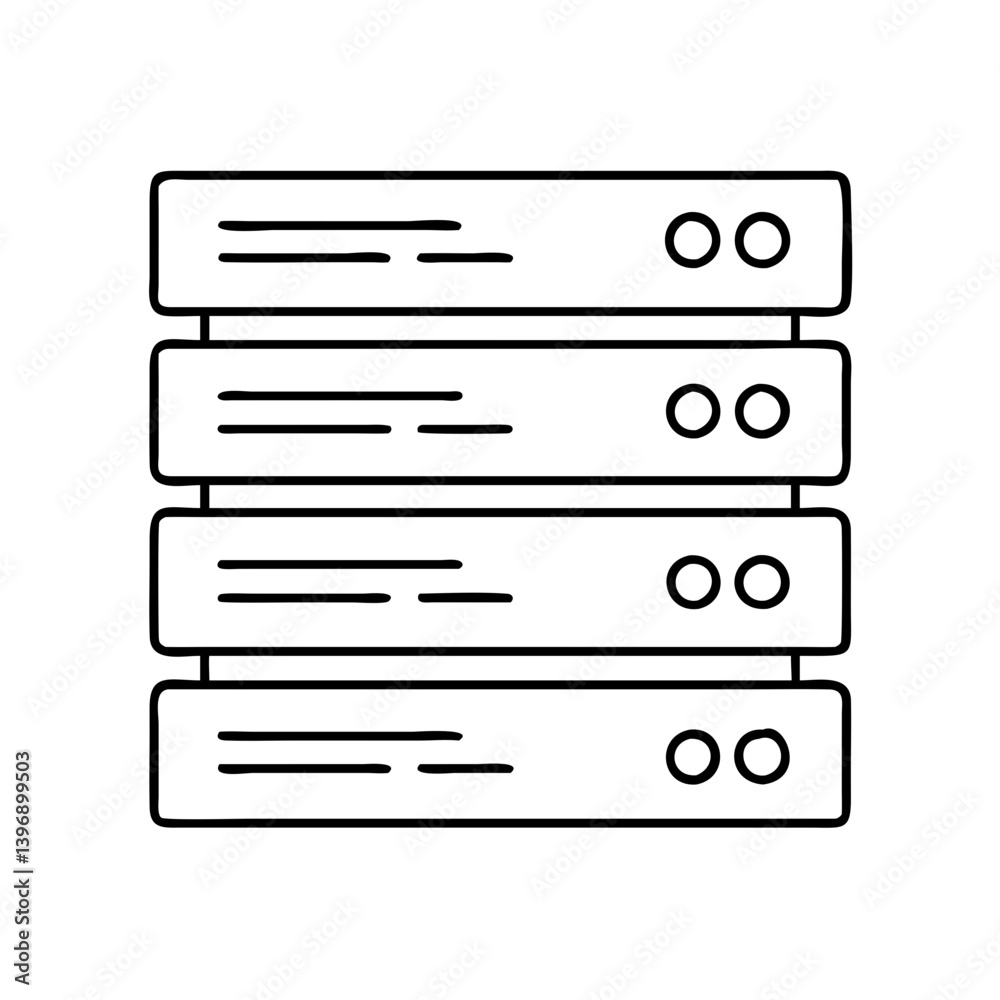 server icon, server line art - simple line art of server, perfect for server logos and icons server icon, server line art - simple line art of server, perfect for server logos and icons