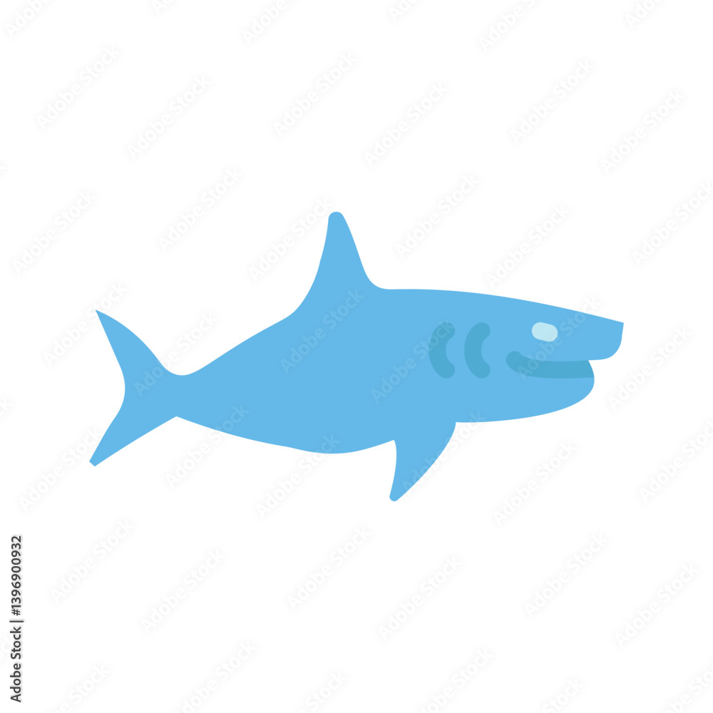 Fototapeta premium Shark I icon vector image. Suitable for mobile apps, web apps and print media.