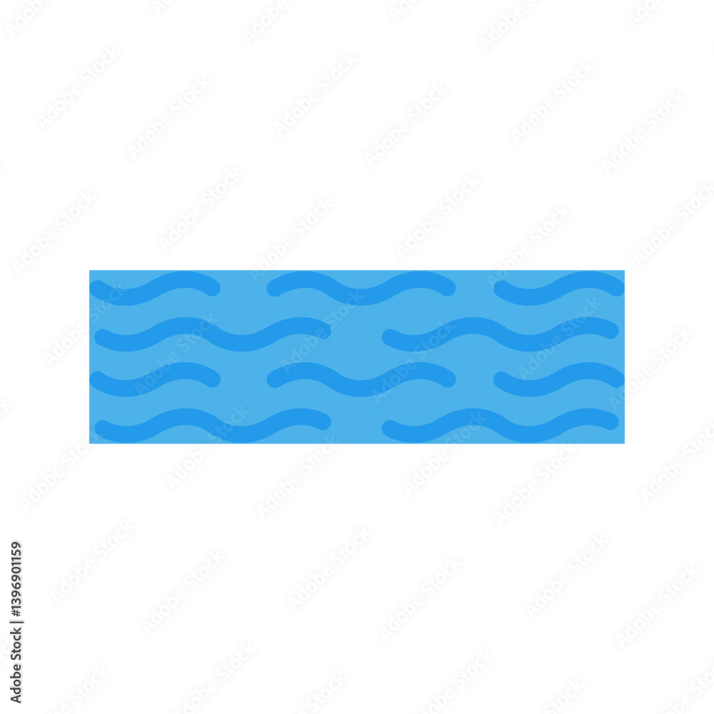 Obraz premium Waves II icon vector image. Suitable for mobile apps, web apps and print media.