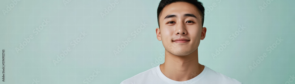 Serene Portrait: A handsome man exudes confidence and tranquility, captured in a close-up portrait that speaks volumes. Serene Portrait: A handsome man exudes confidence and tranquility, captured in a close-up portrait that speaks volumes.