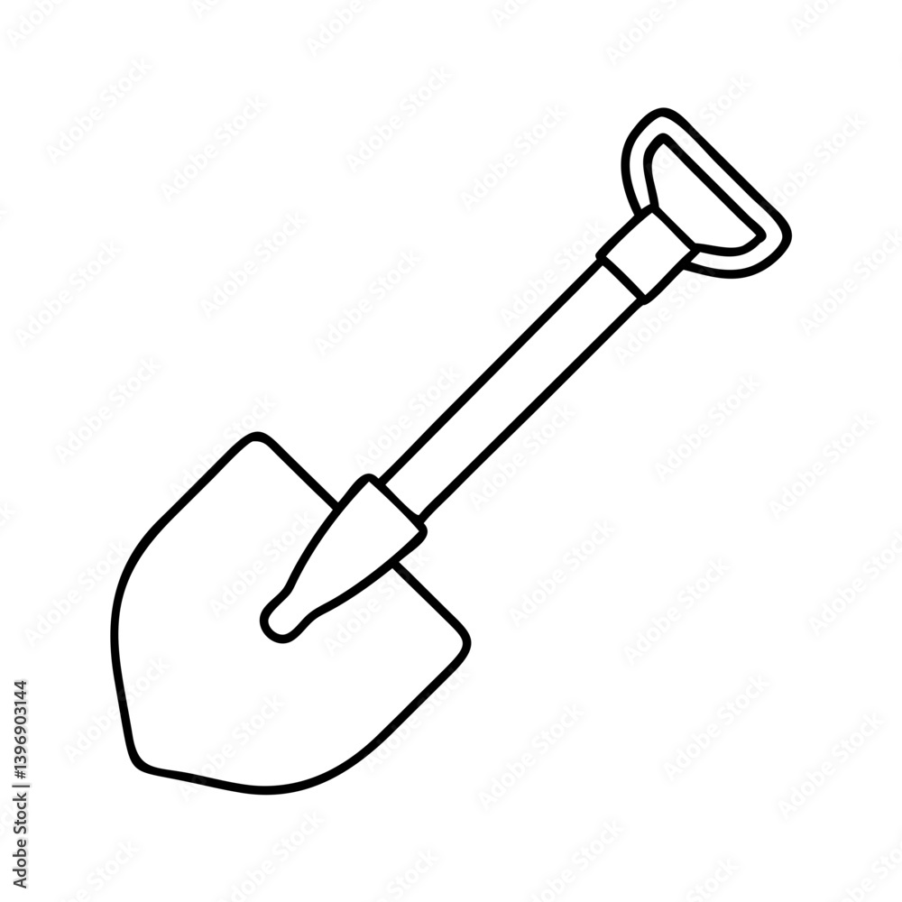 shovel icon, shovel line art - simple line art of shovel, perfect for shovel logos and icons shovel icon, shovel line art - simple line art of shovel, perfect for shovel logos and icons