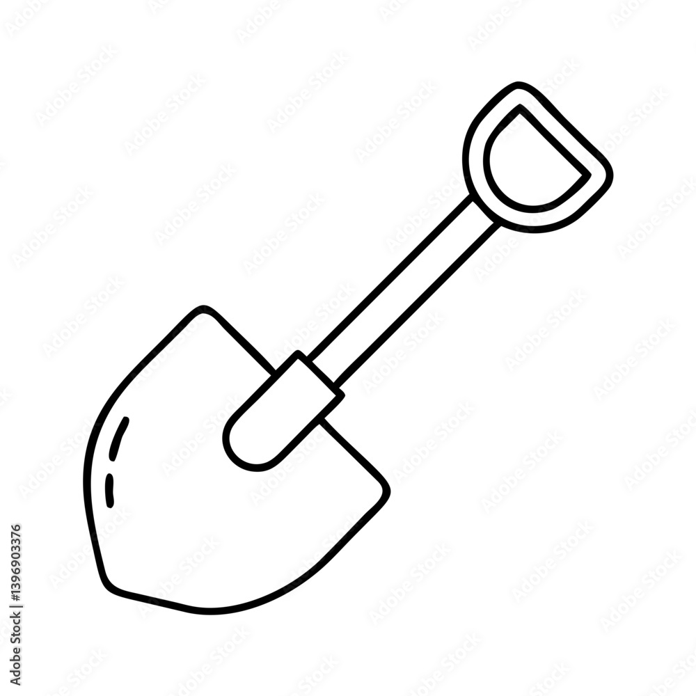 shovel icon, shovel line art - simple line art of shovel, perfect for shovel logos and icons shovel icon, shovel line art - simple line art of shovel, perfect for shovel logos and icons