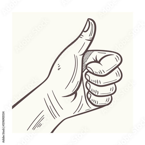 hand with thumb up
