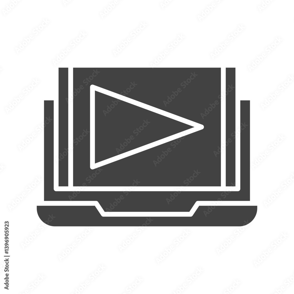 Play Video icon vector image. Suitable for mobile apps, web apps and print media. Play Video icon vector image. Suitable for mobile apps, web apps and print media.