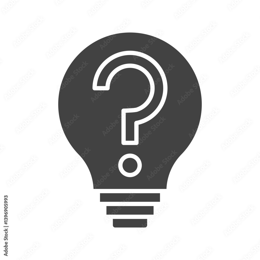 Solving Question icon vector image. Suitable for mobile apps, web apps and print media. Solving Question icon vector image. Suitable for mobile apps, web apps and print media.