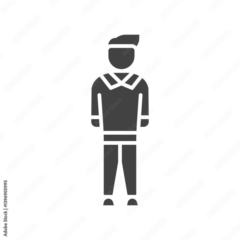 Student Standing icon vector image. Suitable for mobile apps, web apps and print media. Student Standing icon vector image. Suitable for mobile apps, web apps and print media.