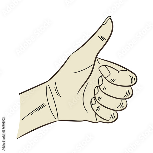 hand with thumb up
