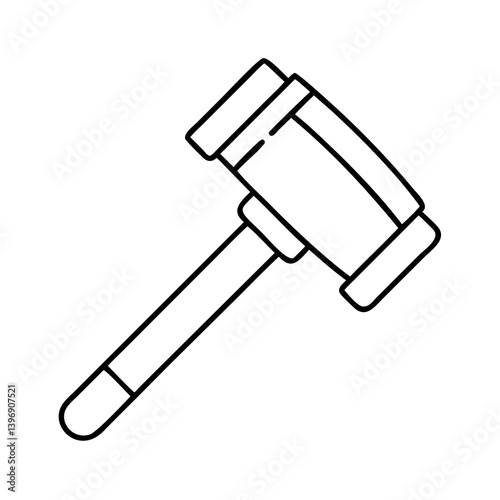 sledgehammer icon, sledgehammer line art - simple line art of sledgehammer, perfect for sledgehammer logos and icons
