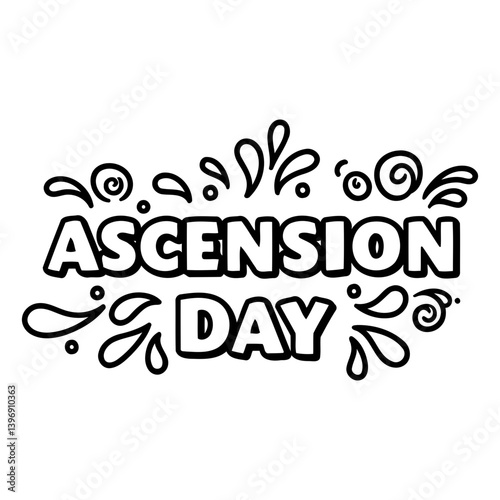 Ascension Day graphic, ideal for religious marketing