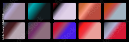 Gothic Twilight Gradient Set, Dark Gothic-Inspired Backgrounds for Ads, Social Media Templates, Posters, Deep Purple Black Tones, Mysterious Night Sky Gradients, Dramatic Visual Design Pack