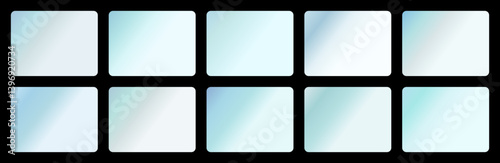 Northern Lights Gradient Set, Neon Greens & Blues for Ads, Flyers, Social Media Templates, Mysterious, Stunning, and Natural Visuals for Winter, Aurora, and Nighttime Design Projects