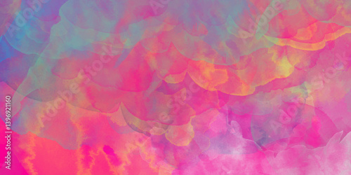 Abstract pastel colors watercolor background. Textured abstract bright watercolor stains background. Abstract artistic background print decorative art design wallpaper painting.