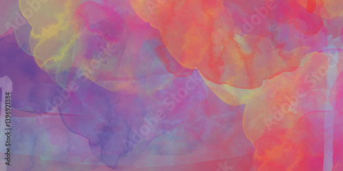 Abstract pastel colors watercolor background. Textured abstract bright watercolor stains background. Abstract artistic background print decorative art design wallpaper painting.