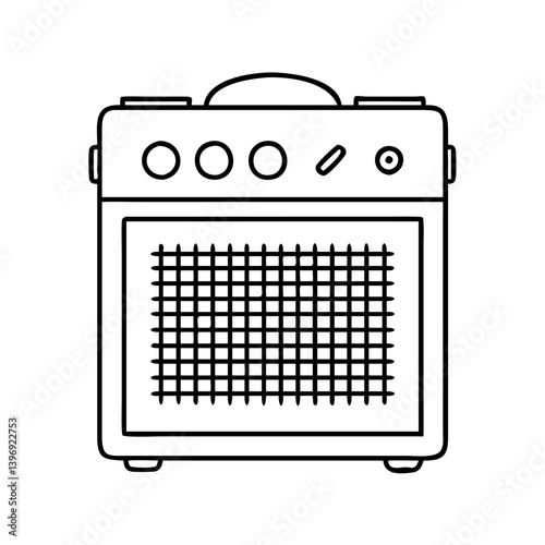 guitar amp icon, guitar amp vector illustration-simple illustration of guitar amp, perfect for guitar amp logos and icons