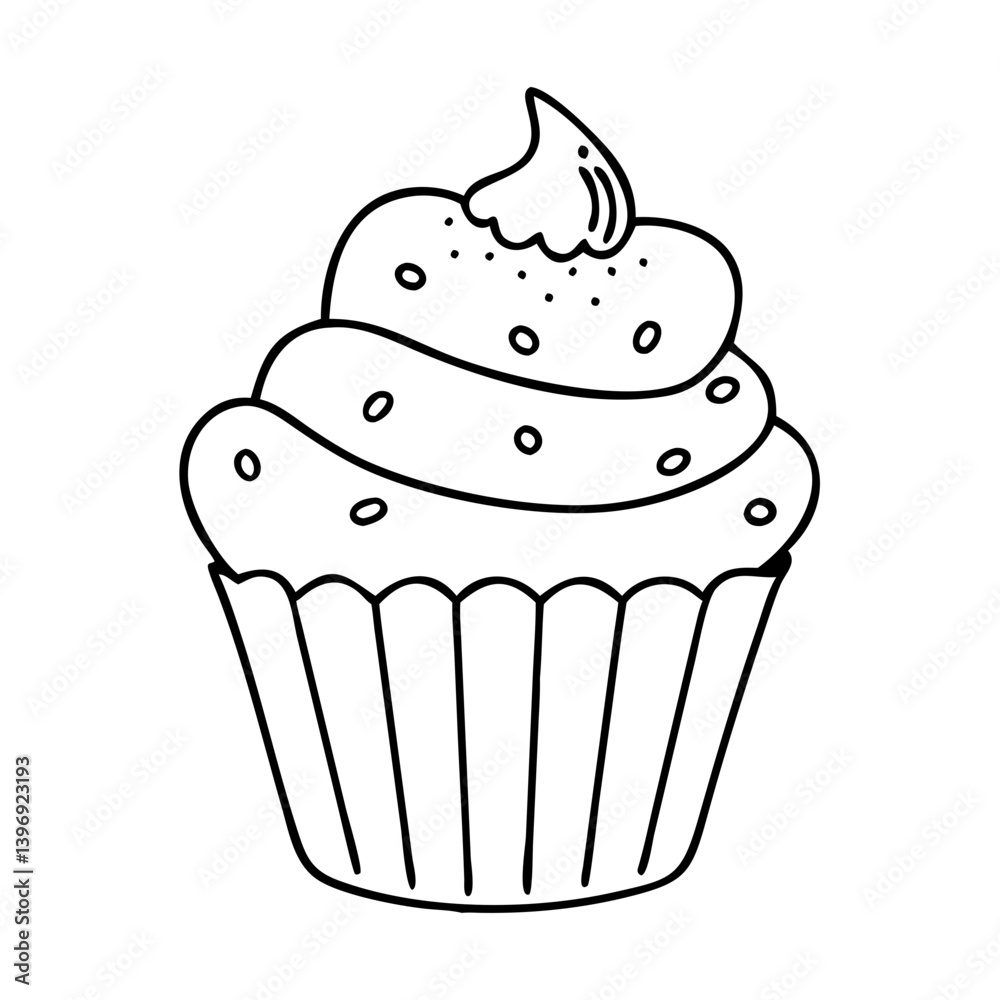 cupcake icon, cupcake vector illustration-simple illustration of cupcake, perfect for cupcake logos and icons cupcake icon, cupcake vector illustration-simple illustration of cupcake, perfect for cupcake logos and icons
