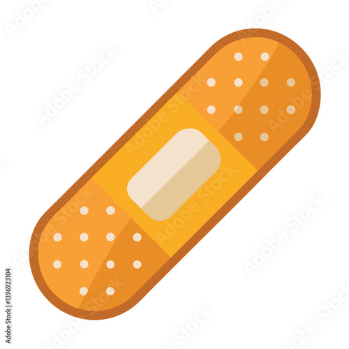 adhesive bandage on white background