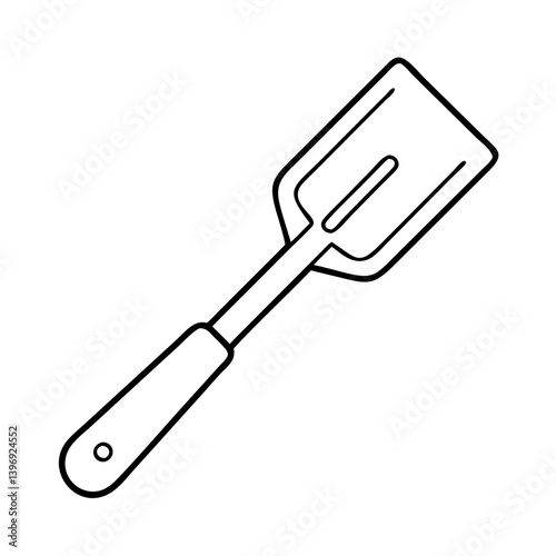 spatula icon, spatula line art - simple line art of spatula, perfect for spatula logos and icons