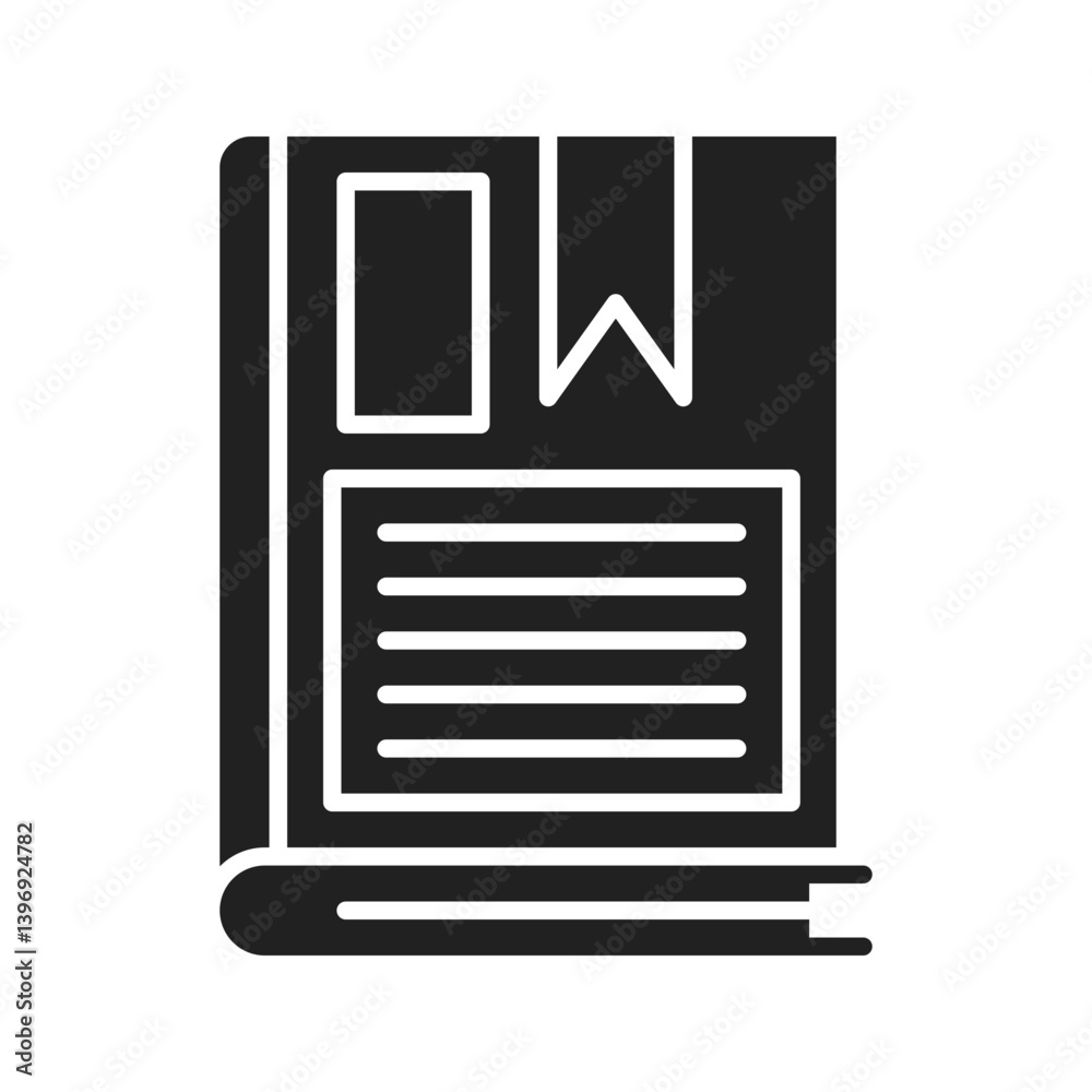 Book icon vector image. Suitable for mobile apps, web apps and print media. Book icon vector image. Suitable for mobile apps, web apps and print media.
