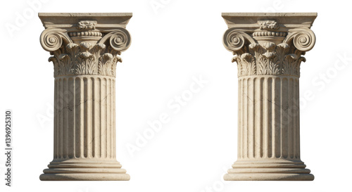 Wallpaper Mural Isolated Pair of Stone Columns Torontodigital.ca